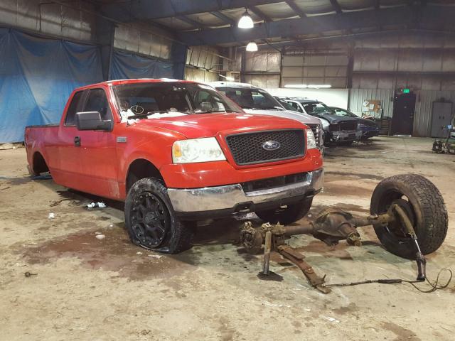 1FTPX14515NA07779 - 2005 FORD F150 RED photo 1