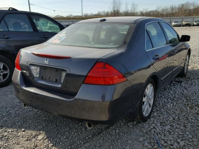 1HGCM66537A103622 - 2007 HONDA ACCORD EX GRAY photo 4