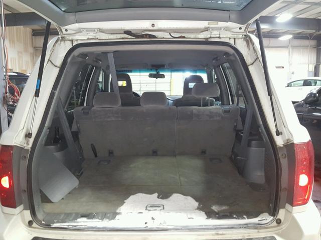 5FNYF18494B002173 - 2004 HONDA PILOT EX WHITE photo 9