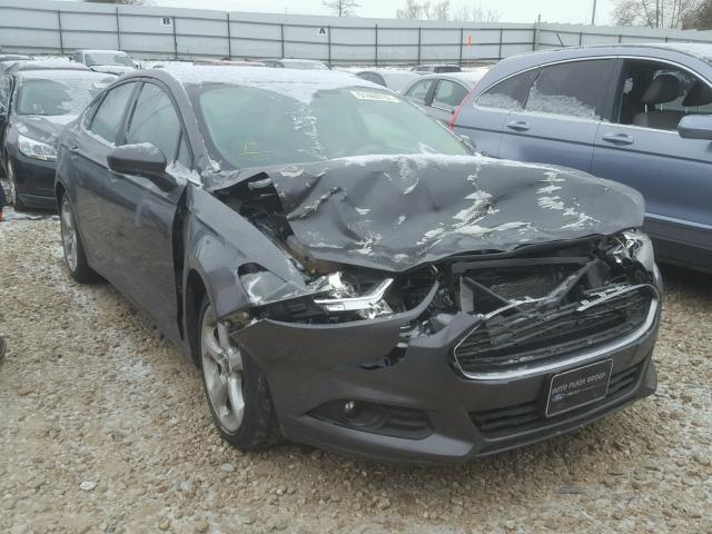 3FA6P0G7XGR314800 - 2016 FORD FUSION S GRAY photo 1