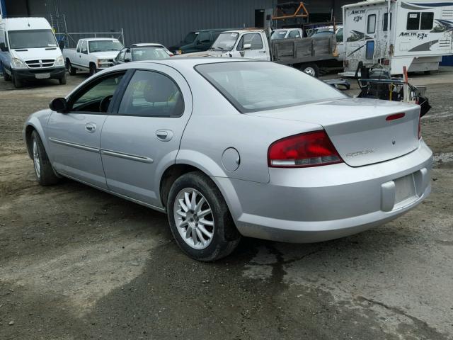 1C3EL46U31N555211 - 2001 CHRYSLER SEBRING LX SILVER photo 3