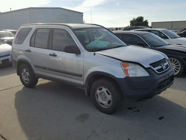 JHLRD68554C017348 - 2004 HONDA CR-V LX SILVER photo 1