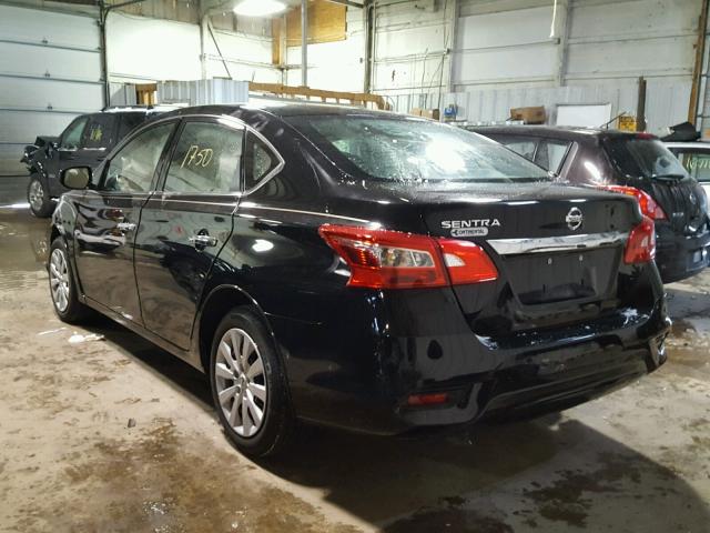 3N1AB7AP9HY397991 - 2017 NISSAN SENTRA S BLACK photo 3