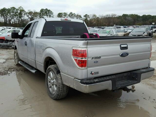 1FTEX1CM4EKD37837 - 2014 FORD F150 SUPER SILVER photo 3