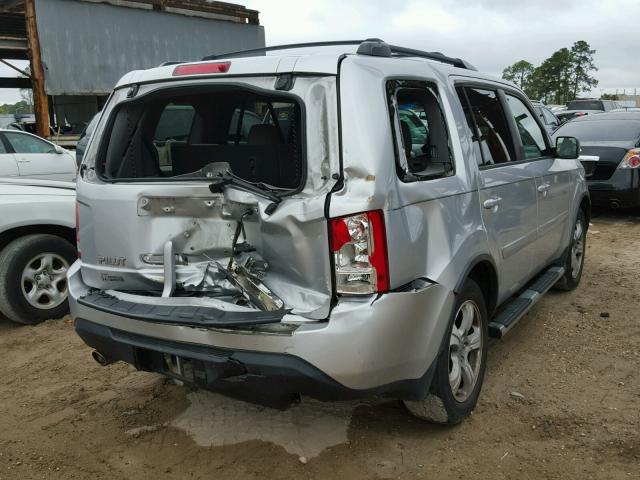 5FNYF3H62CB030098 - 2012 HONDA PILOT EXL SILVER photo 4