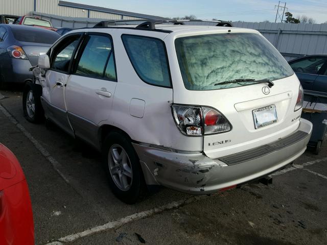 JTJHF10UX10231741 - 2001 LEXUS RX 300 WHITE photo 3