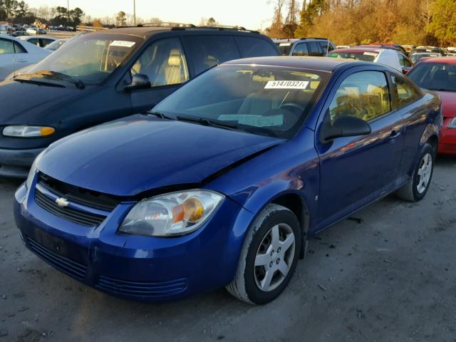 1G1AK15F967804243 - 2006 CHEVROLET COBALT LS BLUE photo 2