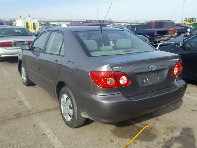 1NXBR32E05Z530473 - 2005 TOYOTA COROLLA CE GRAY photo 3