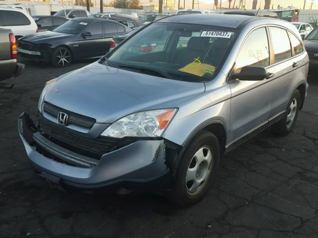 5J6RE48379L069241 - 2009 HONDA CR-V LX BLUE photo 2