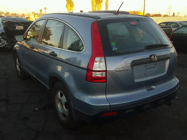 5J6RE48379L069241 - 2009 HONDA CR-V LX BLUE photo 3