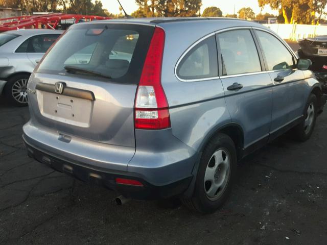 5J6RE48379L069241 - 2009 HONDA CR-V LX BLUE photo 4