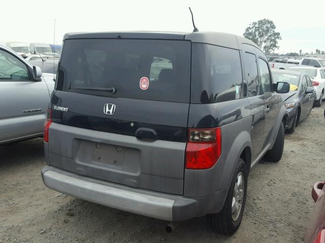 5J6YH28543L044605 - 2003 HONDA ELEMENT EX BLACK photo 4