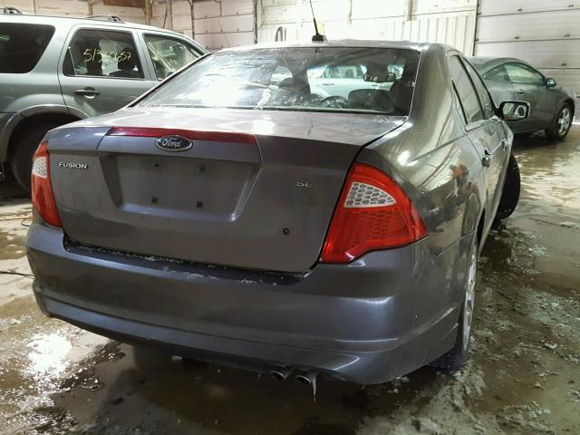 3FAHP0HA2AR111765 - 2010 FORD FUSION SE CHARCOAL photo 4