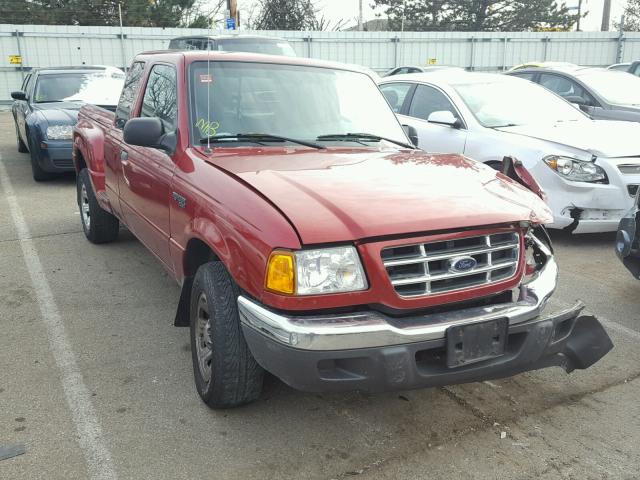 1FTYR14V21TA90224 - 2001 FORD RANGER SUP RED photo 1