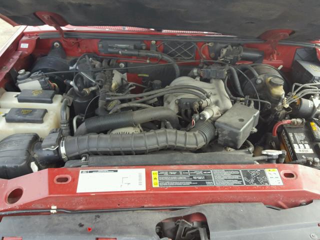 1FTYR14V21TA90224 - 2001 FORD RANGER SUP RED photo 7