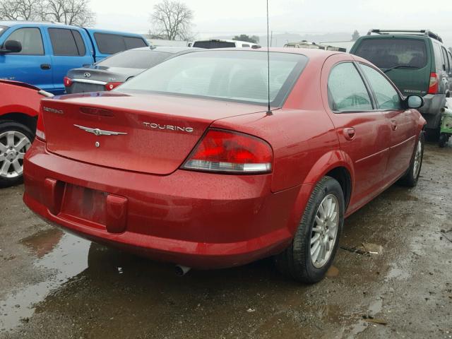 1C3EL56R96N283398 - 2006 CHRYSLER SEBRING TO RED photo 4