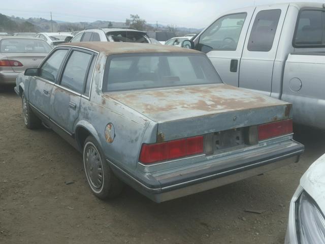 1G1AW51W0H6202065 - 1987 CHEVROLET CELEBRITY BLUE photo 3