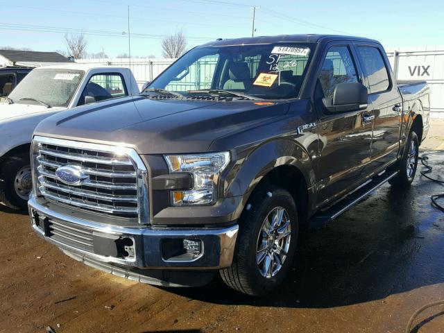 1FTEW1CFXFFC84107 - 2015 FORD F150 SUPER BROWN photo 2