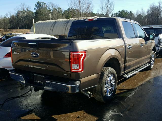 1FTEW1CFXFFC84107 - 2015 FORD F150 SUPER BROWN photo 4