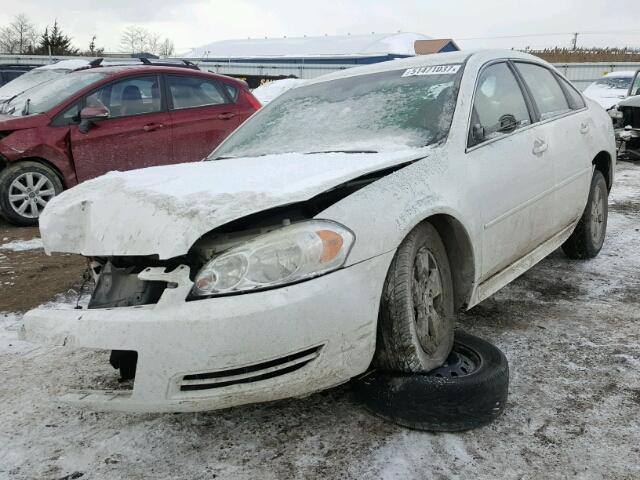 2G1WF5EK1B1145354 - 2011 CHEVROLET IMPALA LS WHITE photo 2