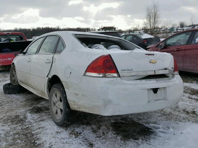 2G1WF5EK1B1145354 - 2011 CHEVROLET IMPALA LS WHITE photo 3