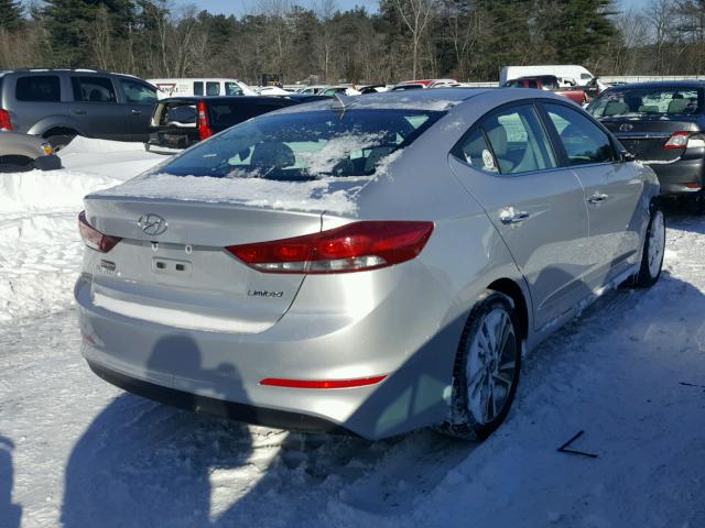 5NPD84LF2HH033405 - 2017 HYUNDAI ELANTRA SE SILVER photo 4