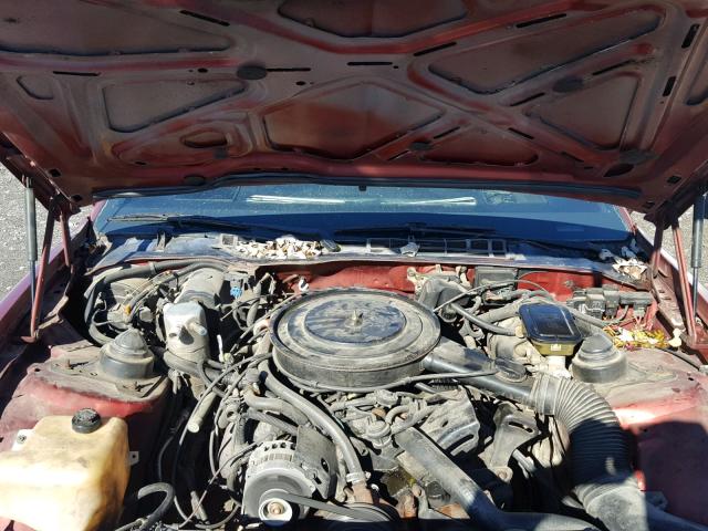 1G2FW21H8HN229067 - 1987 PONTIAC FIREBIRD T RED photo 7