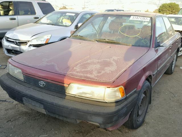 JT2SV21E5L0348941 - 1990 TOYOTA CAMRY DLX BURGUNDY photo 2