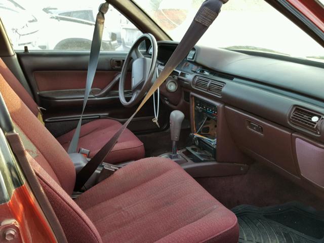 JT2SV21E5L0348941 - 1990 TOYOTA CAMRY DLX 勃艮第红 照片 5