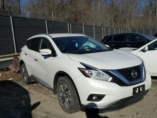 5N1AZ2MH0FN250092 - 2015 NISSAN MURANO S WHITE photo 1