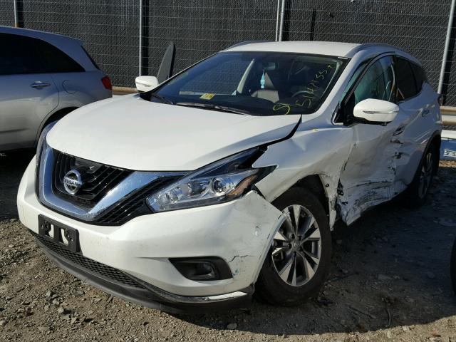 5N1AZ2MH0FN250092 - 2015 NISSAN MURANO S WHITE photo 2