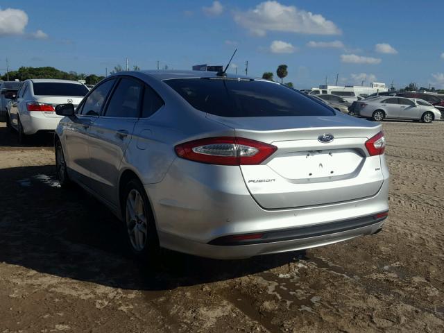 3FA6P0H73GR376862 - 2016 FORD FUSION SE SILVER photo 3