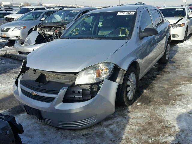 1G1AB5F51A7157021 - 2010 CHEVROLET COBALT LS SILVER photo 2