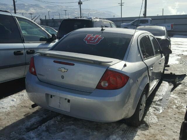 1G1AB5F51A7157021 - 2010 CHEVROLET COBALT LS SILVER photo 4