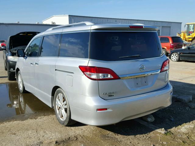 JN8AE2KP8B9001511 - 2011 NISSAN QUEST S SILVER photo 3