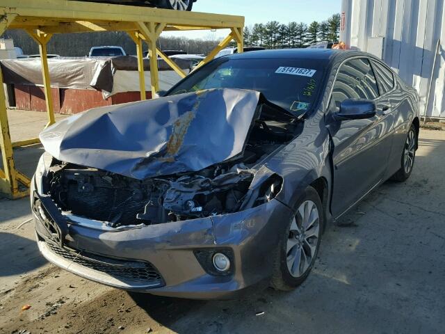 1HGCT1B7XDA002943 - 2013 HONDA ACCORD EX GRAY photo 2