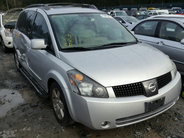 5N1BV28U84N306705 - 2004 NISSAN QUEST S SILVER photo 1