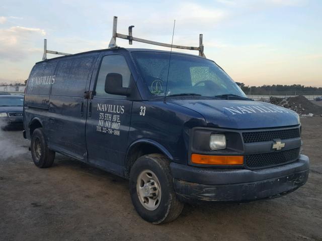 1GCGG25V571228672 - 2007 CHEVROLET EXPRESS G2 BLUE photo 1