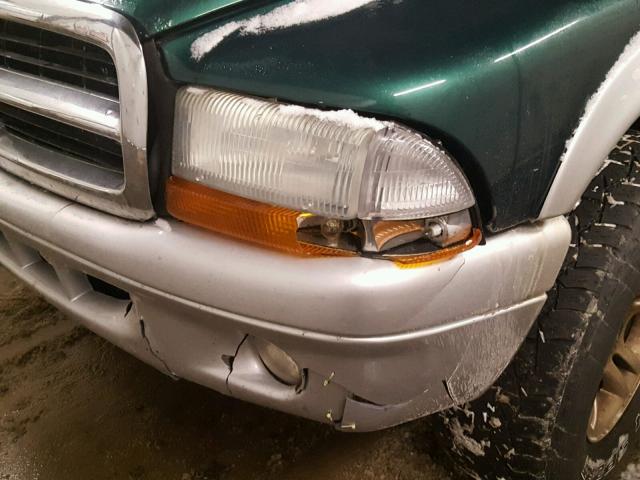 1D7HG48N23S370225 - 2003 DODGE DAKOTA QUA GREEN photo 9