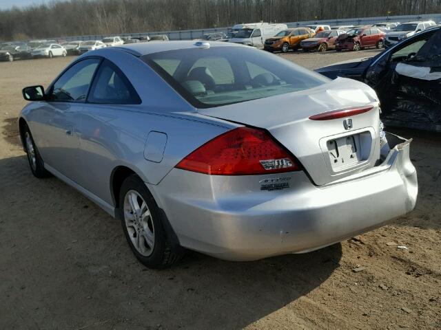 1HGCM72656A002875 - 2006 HONDA ACCORD EX SILVER photo 3