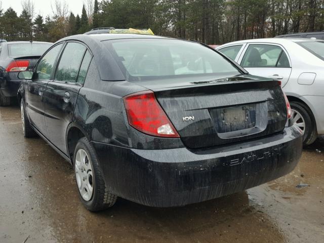 1G8AJ52F94Z225562 - 2004 SATURN ION LEVEL BLACK photo 3