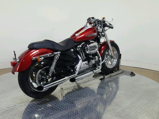 1HD1CT312DC446221 - 2013 HARLEY-DAVIDSON XL1200 C RED photo 8