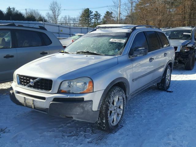 YV1CM91H041043869 - 2004 VOLVO XC90 T6 SILVER photo 2