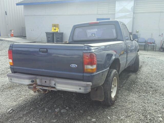 1FTCR10A4VTA12014 - 1997 FORD RANGER BLUE photo 4