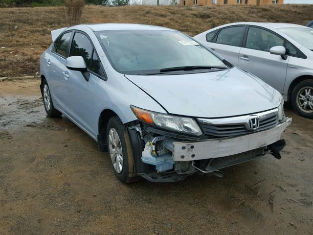 2HGFB2F51CH512337 - 2012 HONDA CIVIC LX BLUE photo 1