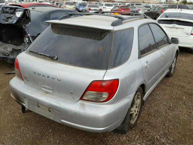 JF1GG29672H837142 - 2002 SUBARU IMPREZA WR SILVER photo 4