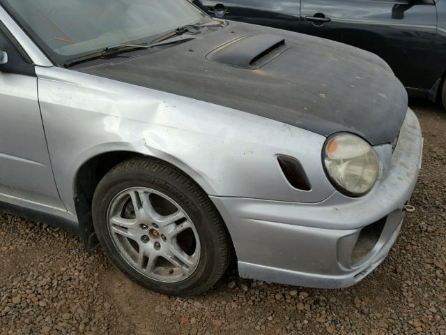 JF1GG29672H837142 - 2002 SUBARU IMPREZA WR SILVER photo 9