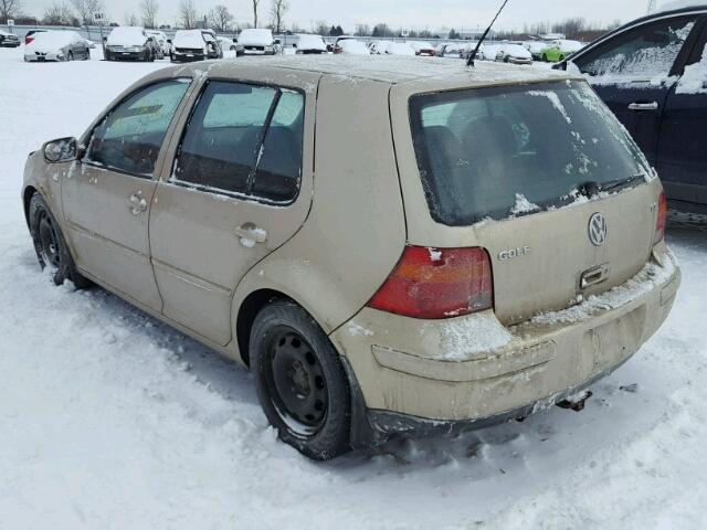 9BWGP21J024040108 - 2002 VOLKSWAGEN GOLF GLS T BEIGE photo 3