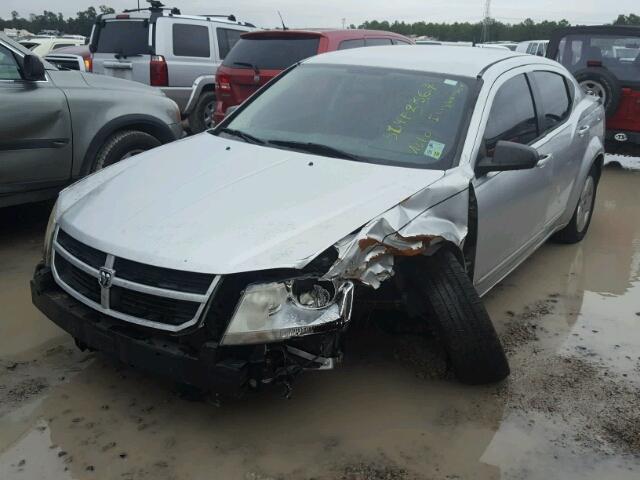 1B3LC46K18N187639 - 2008 DODGE AVENGER SE SILVER photo 2