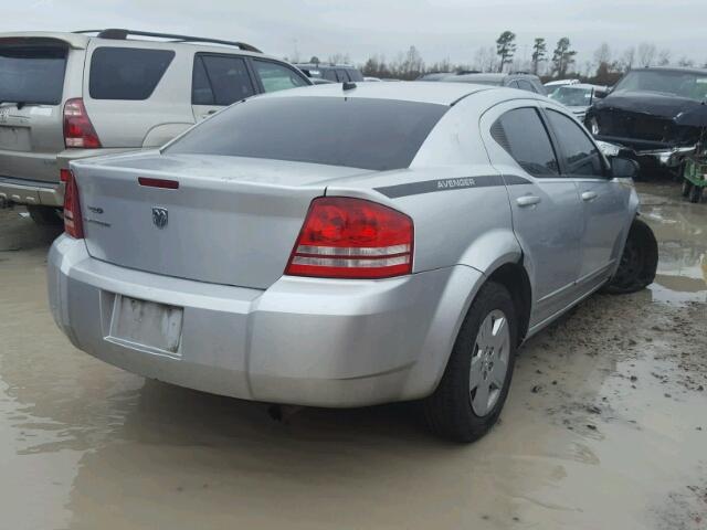 1B3LC46K18N187639 - 2008 DODGE AVENGER SE SILVER photo 4